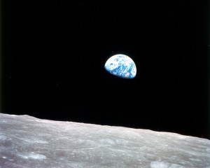 Earth Seen from the Moon’s Surface